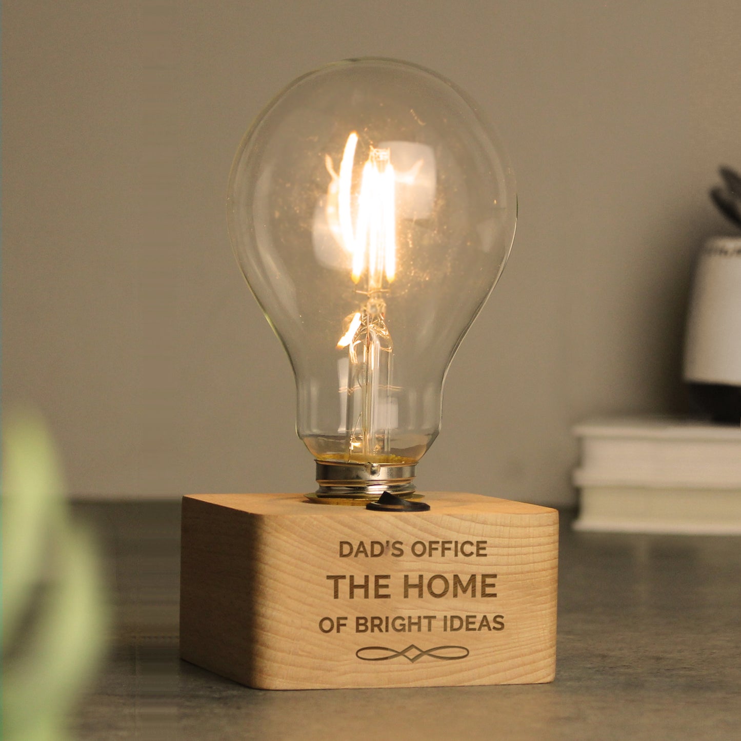 Personalised Decorative LED Bulb Table Lamp