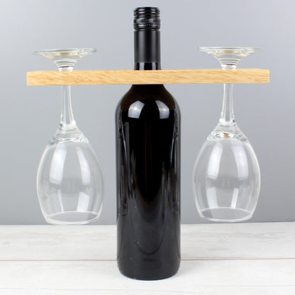 Personalised 'Initials' Wine Glass & Bottle Holder