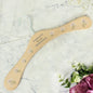 Personalised White Floral Wooden Hanger