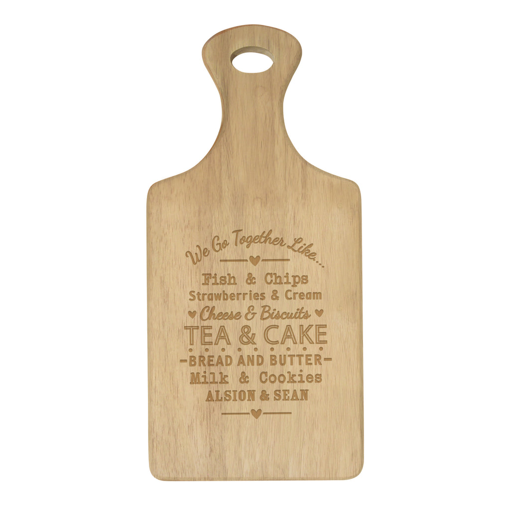 Personalised We Go Together Wooden Paddle Board