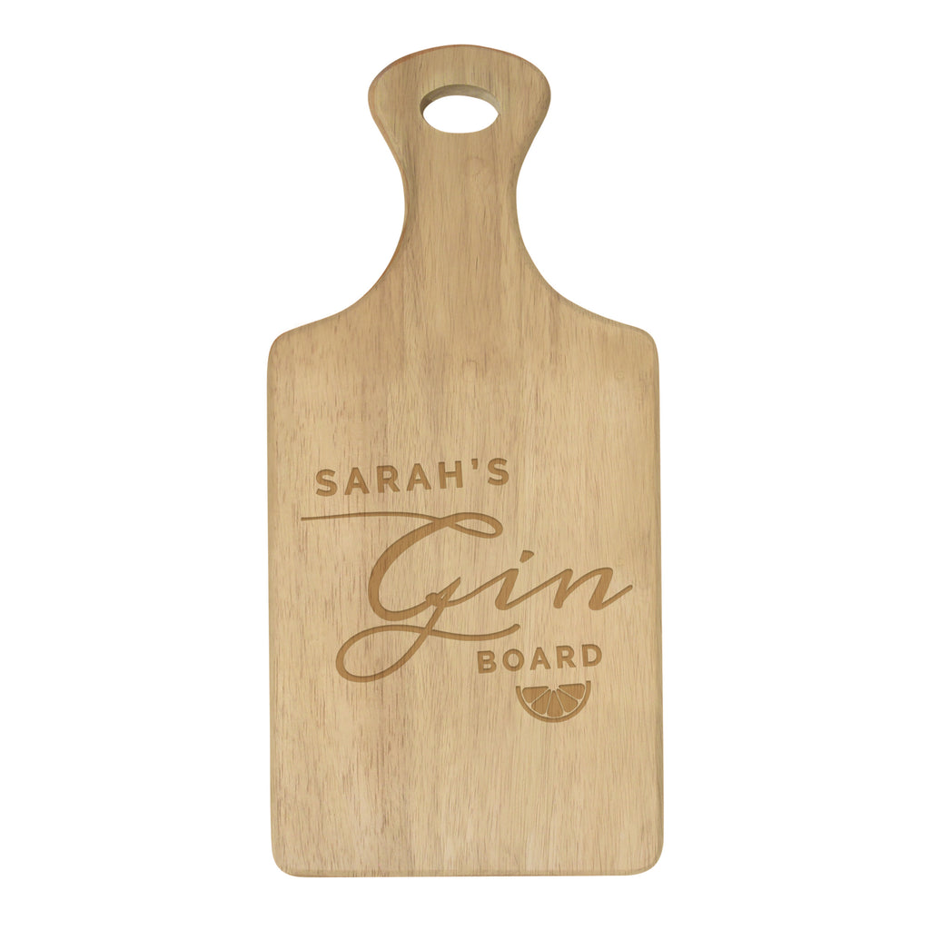 Personalised Gin Wooden Paddle Board