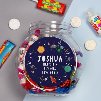 Personalised Space Sweet Jar