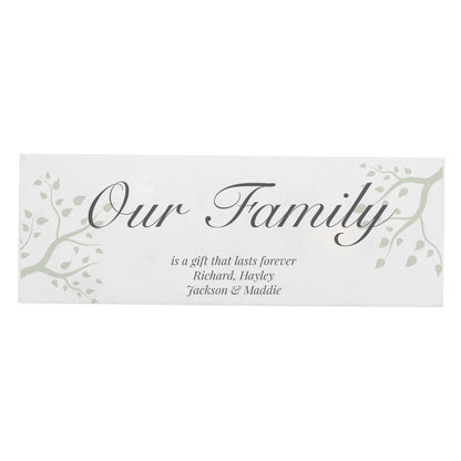 Personalised Branches Wooden Mantel Decoration