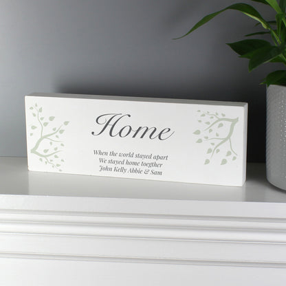 Personalised Branches Wooden Mantel Decoration