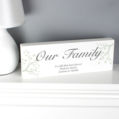 Personalised Branches Wooden Mantel Decoration