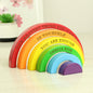 Personalised Wooden Rainbow Stacker