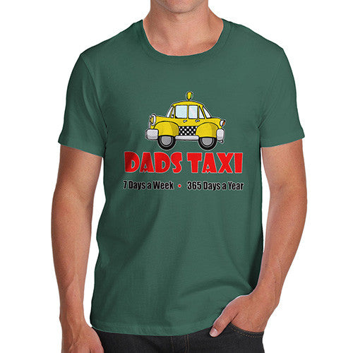 Mens Dads Taxi Funny T-Shirt