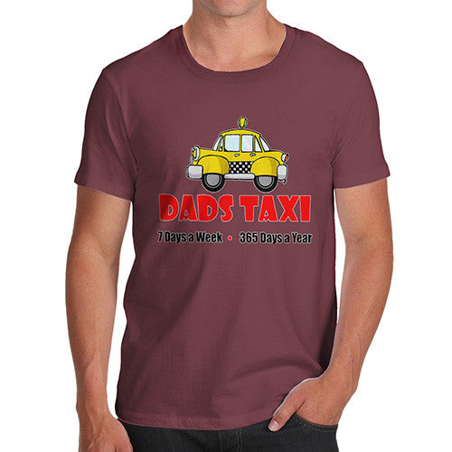 Mens Dads Taxi Funny T-Shirt