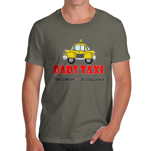 Mens Dads Taxi Funny T-Shirt