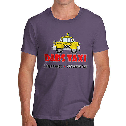 Mens Dads Taxi Funny T-Shirt