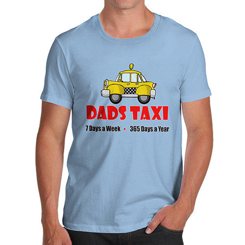 Mens Dads Taxi Funny T-Shirt