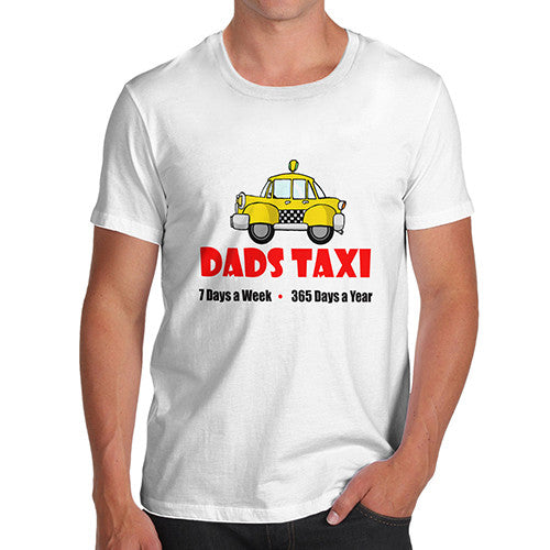 Mens Dads Taxi Funny T-Shirt