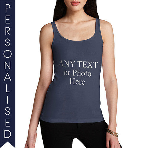 Women's Custom Printed Personalised Tank Top - Twisted Envy Funny, Novelty and Fashionable tees