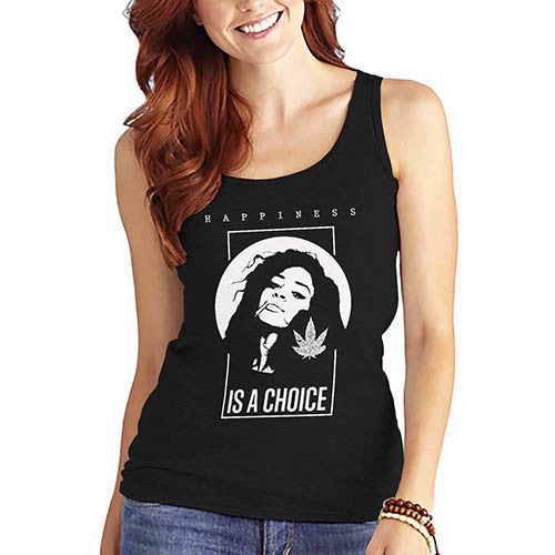 Happiness is a choice Womens Graphic Tank Top