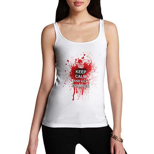Women's Keep Calm And Kill Zombies Tank Top