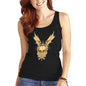 Womens Gothic Winged Skull Graphic Tank Top