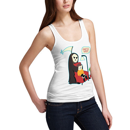 Women's Guess Who Spooky Funny Tank Top