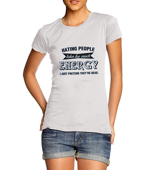 Women's Hating People Funny T-Shirt