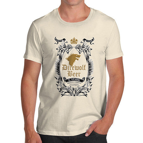 Men's Dire Wolf Beer Cotton T-Shirt