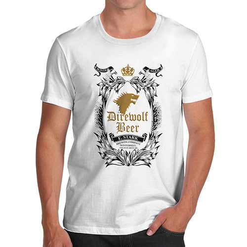 Men's Dire Wolf Beer Cotton T-Shirt