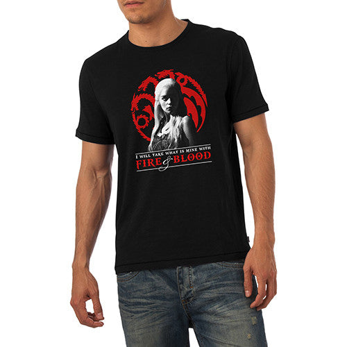 Mens Khaleesi Fire And Blood T-Shirt