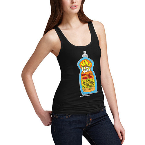 Women's Mom's Spit Universal Cleaner Funny Tank Top