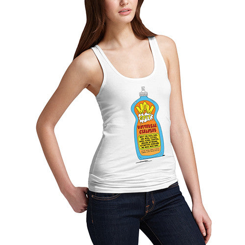 Women's Mom's Spit Universal Cleaner Funny Tank Top