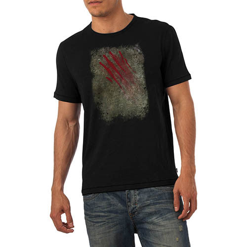 Men's Bloody Claw Slash Printed Graphic T-Shirt