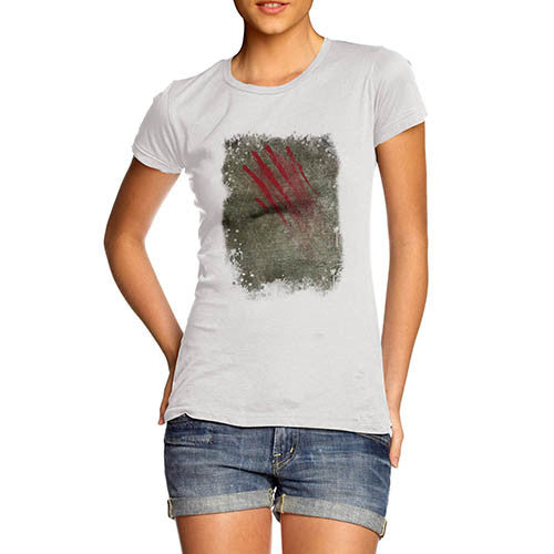 Women's Bloody Claw Slash Printed Graphic T-Shirt