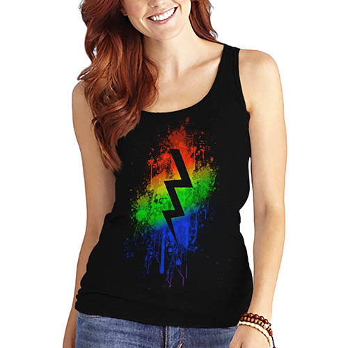 Women's Lighting Bolt Printed Graphic Tank Top