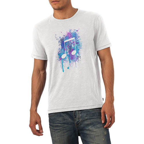 Men's Musical Note Printed Graphic T-Shirt