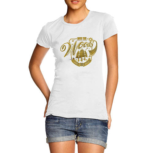Womens Distressed Print In The Woods T-Shirt