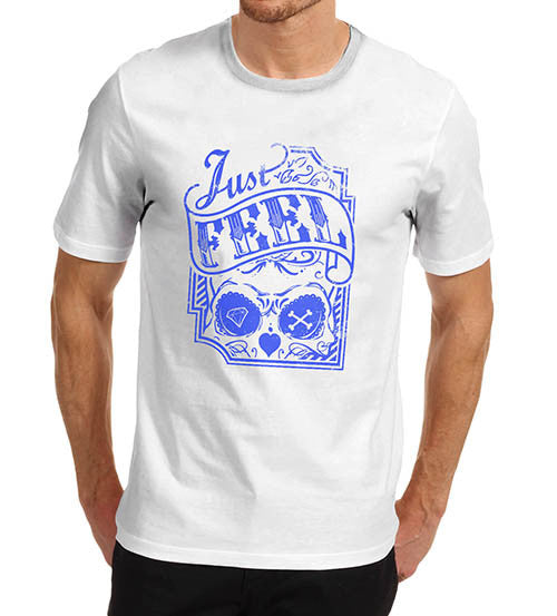 Mens Skull Just Feel Skull T-Shirt