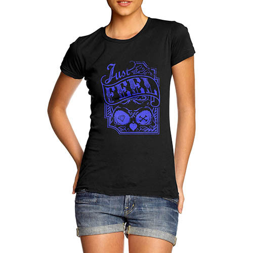 Womens Just Feel Skull T-Shirt