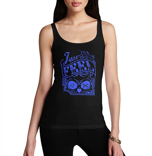 Womens Just Feel Skull Tank Top