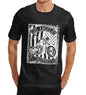 Mens Biker Distress Print Design Los Angeles Choppers T-Shirt