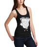 Womens Gothic Skull Graphic Among Angels Tank Top