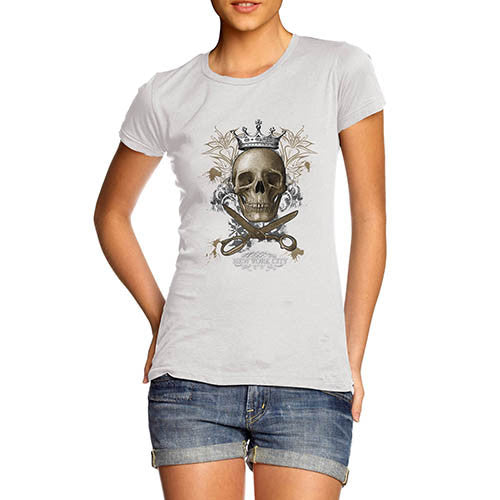 Womens New York City Skull King Gothic T-Shirt