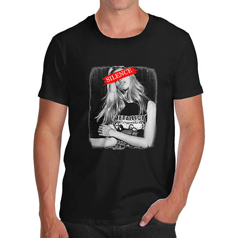 Mens Silence Fashion Model Funny T-Shirt