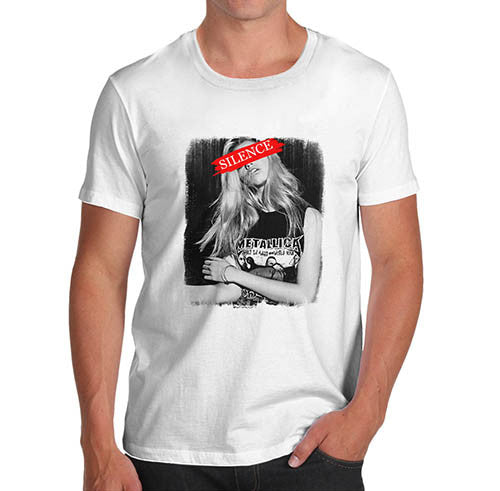 Mens Silence Fashion Model Funny T-Shirt