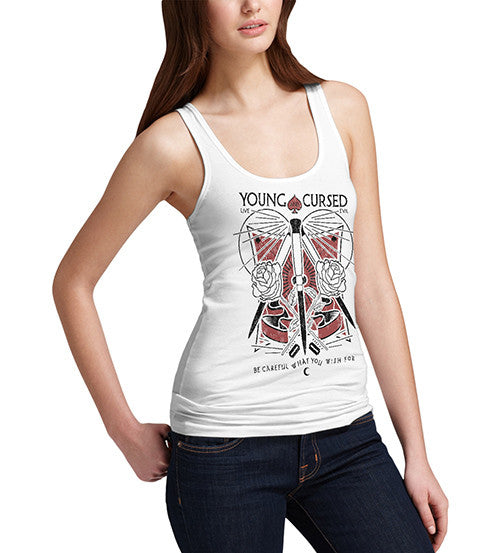 Womens Gothic Young and Cursed Tank Top