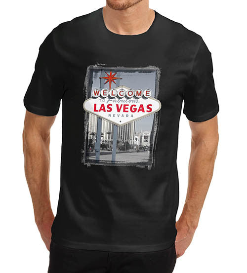 Mens Welcome to Las Vegas Iconic Sign T-Shirt
