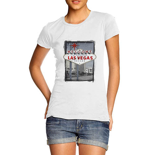 Womens Welcome to Las Vegas Iconic Sign T-Shirt