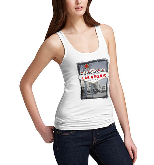 Womens Welcome to Las Vegas Iconic Sign Tank Top