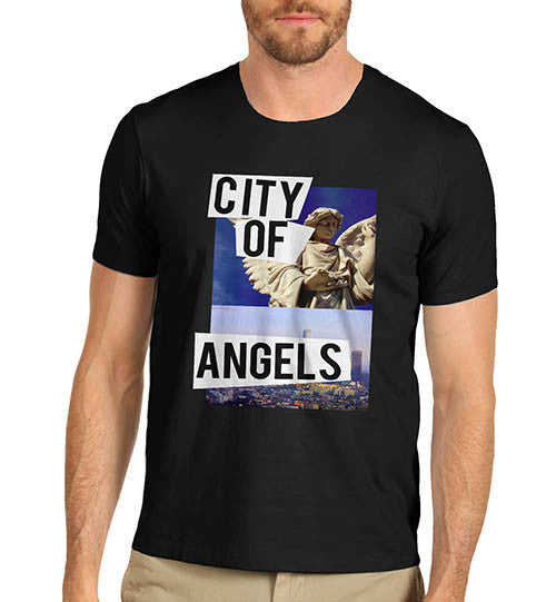 Mens City Of Angels Graphic Print T-Shirt