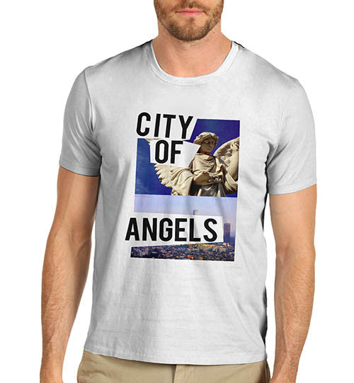 Mens City Of Angels Graphic Print T-Shirt