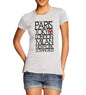 Womens Paris Tokyo London Fashion Capitals T-Shirt