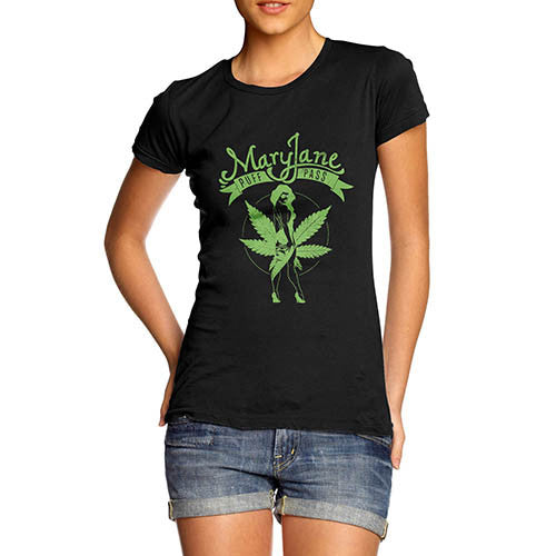 Womens Mary Jane Puff Pass Dope T-Shirt