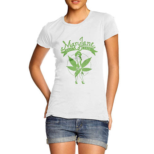 Womens Mary Jane Puff Pass Dope T-Shirt