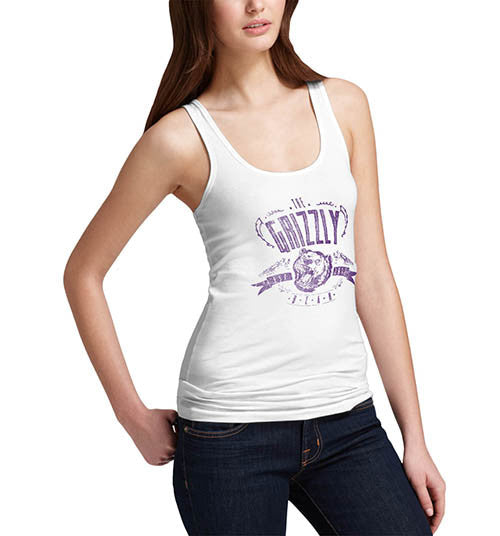 Womens The Grizzly Bear Funny Tank Top
